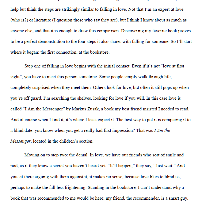 How to Fall In Love and Literature